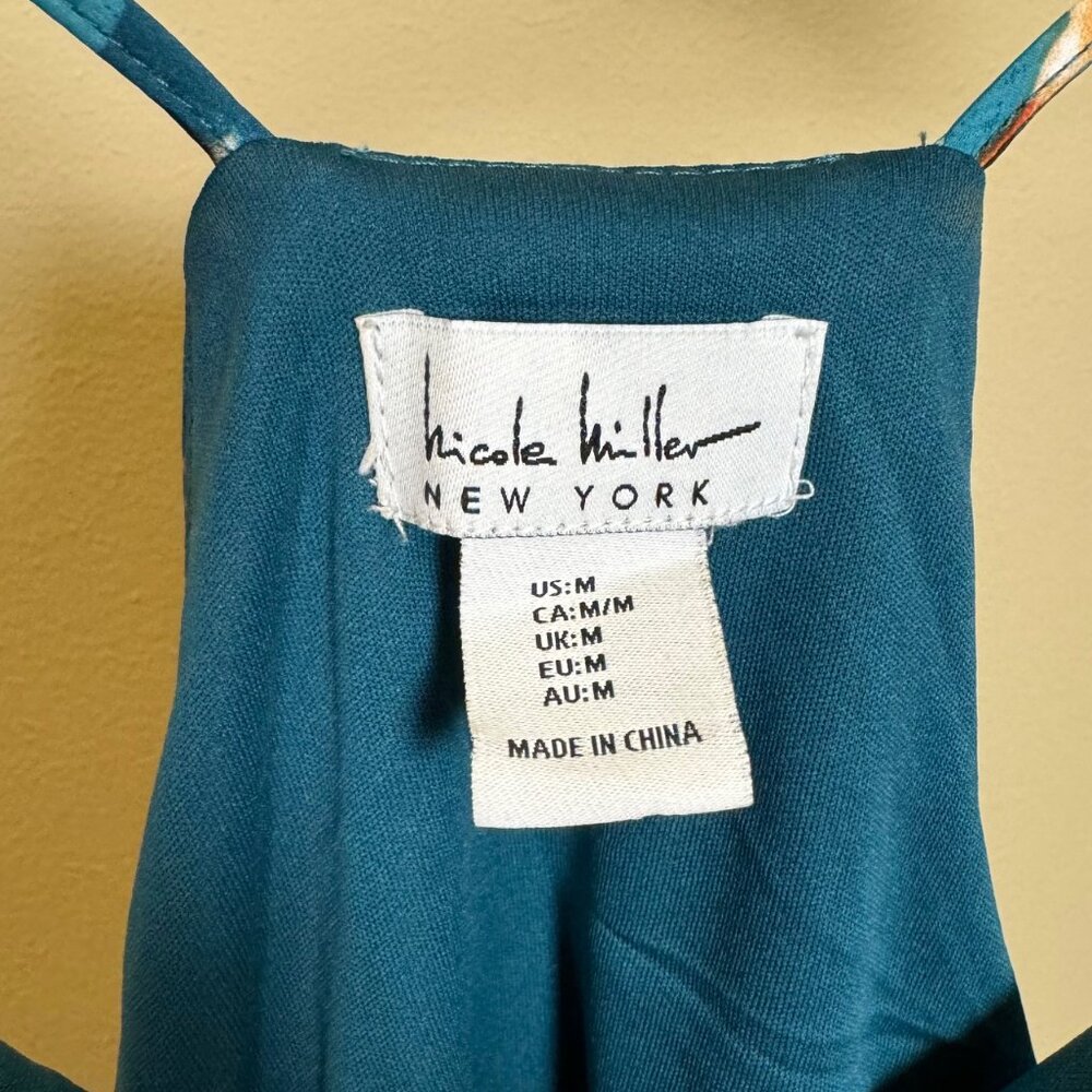 Nicole Miller flowy racerback maxi dress (Sz Med) - Picture 3 of 4